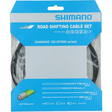 SHIMANO OPTISLICK SHIFT CABLE SET FOR R7000 (OT-RS900 IS INCLUDED) BLACK