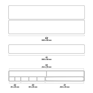 PROTEKTOR MATRICASZETT ZEFAL KOMPLETT BICAJRA XL FÉNYES ÁTLÁTSZÓ 11 DB-OS{2/4}