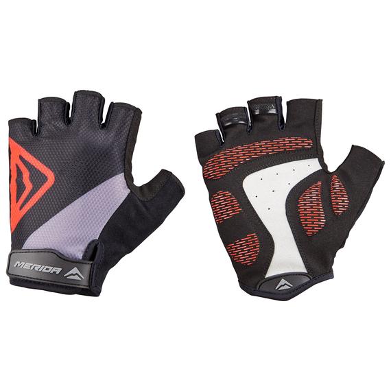 Kesztyű MERIDA CLASSIC GEL rövid FEKETE/PIROS
