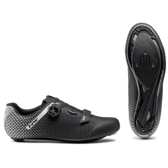 Cipő NORTHWAVE ROAD CORE PLUS 2 W FEKETE/EZÜST