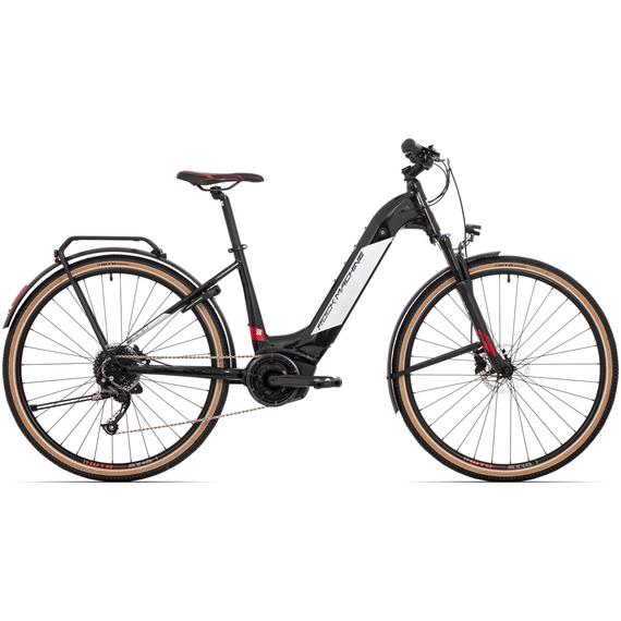 Rock Machine Crossride INT e400B Touring elektromos cross kerékpár [17" (M), fényes fekete/ezüst/piros]