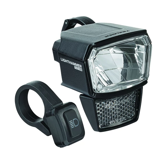 Trelock LS 940-HB-Lighthammer LH150 ZL 400-318/350 első lámpa ebike akkumulátorhoz
