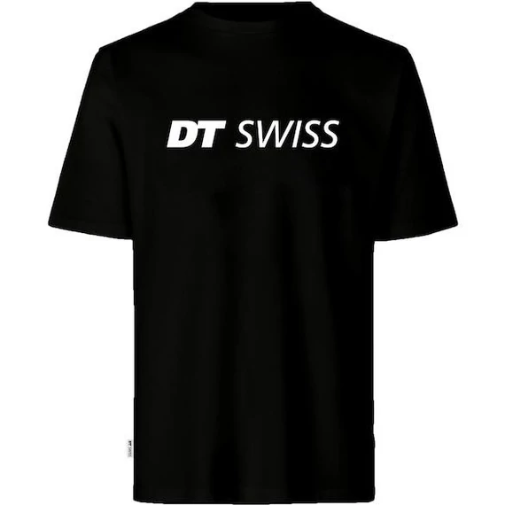 Póló DT Swiss fekete fehér logós M