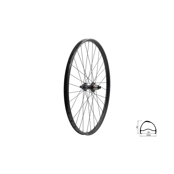 Fűzött hátsó kerék KLS SEGADOR 25 SL DSC R, 28/29", black