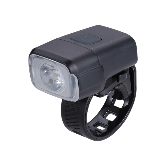 BBB Cycling kerékpáros első lámpa BLS-130 NanoStrike, 400 lumen, 6 mód, micro USB tölthető 1000mAh akku, gumis felfogatással
