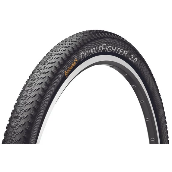 Continental MTB kerékpáros külső gumi 50-622 Double Fighter III 29x2,0 fekete/fekete, reflektoros