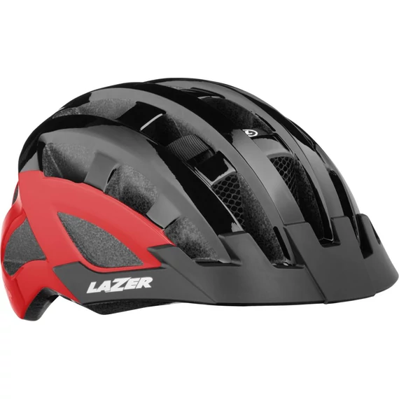 FEJVÉDŐ LAZER COMPACT DLX FEKETE PIROS UNISIZE