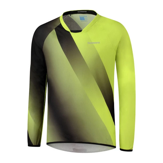 MEZ SHIMANO FUJIMI L.S. JERSEY OLIVE FÉRFI XL