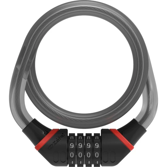 LAKAT ZEFAL K-TRAZ C9 SPIRÁL 15X1850MM SZÁMOS TARTÓVAL FEKETE/SZÜRKE{2/4}