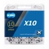 Kép 1/2 - Lánc KMC X10 1/2x1/128 114L ezüst/fekete