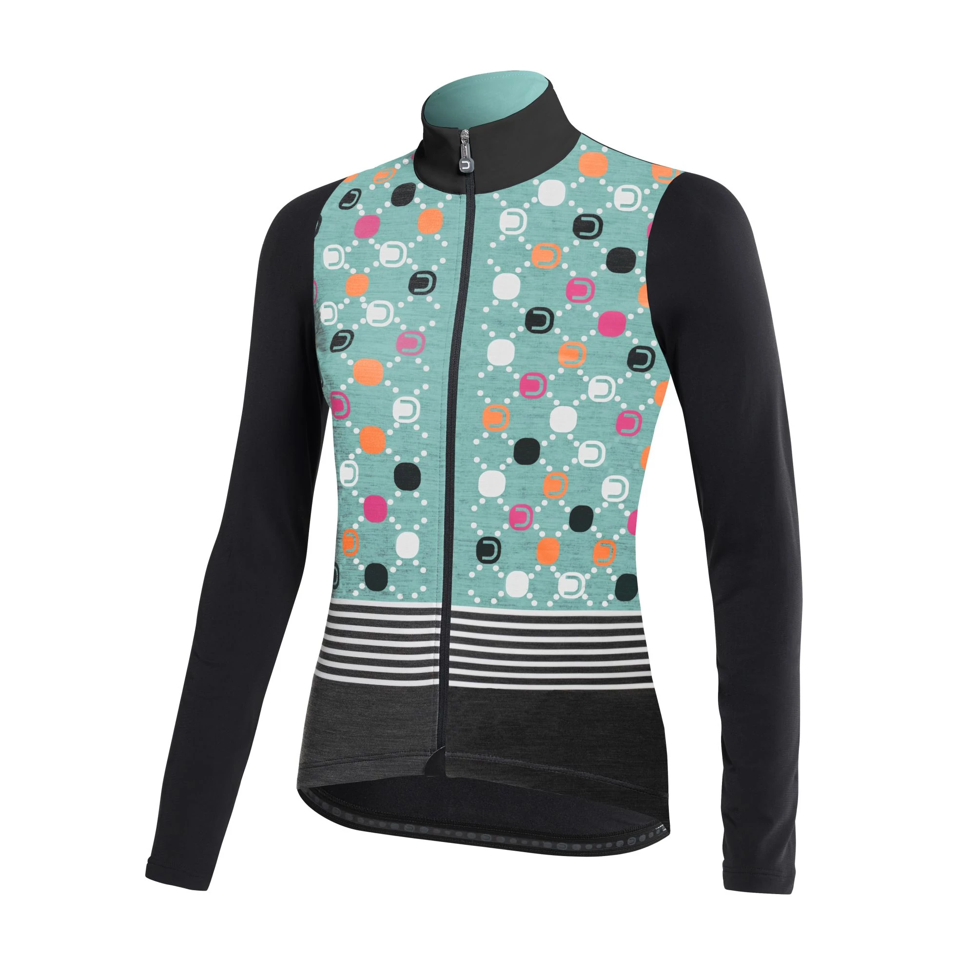 DOTOUT NŐI MEZ HOSSZÚUJJÚ FANATICA WOOL TURQUOISE-BLACK (A23W510669)