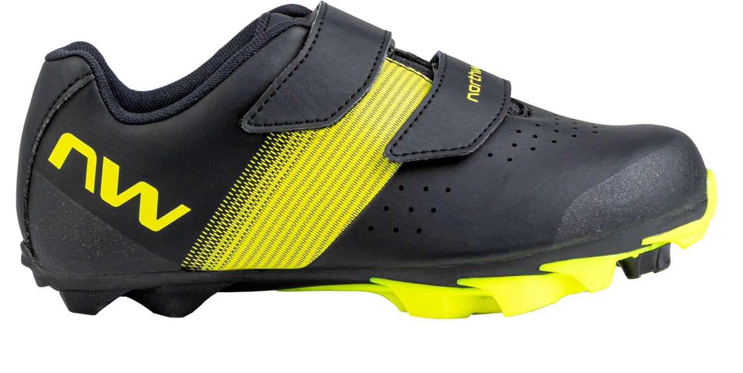 Cipő NORTHWAVE MTB HAMMER JUNIOR FEKETE/FLUO SÁRGA