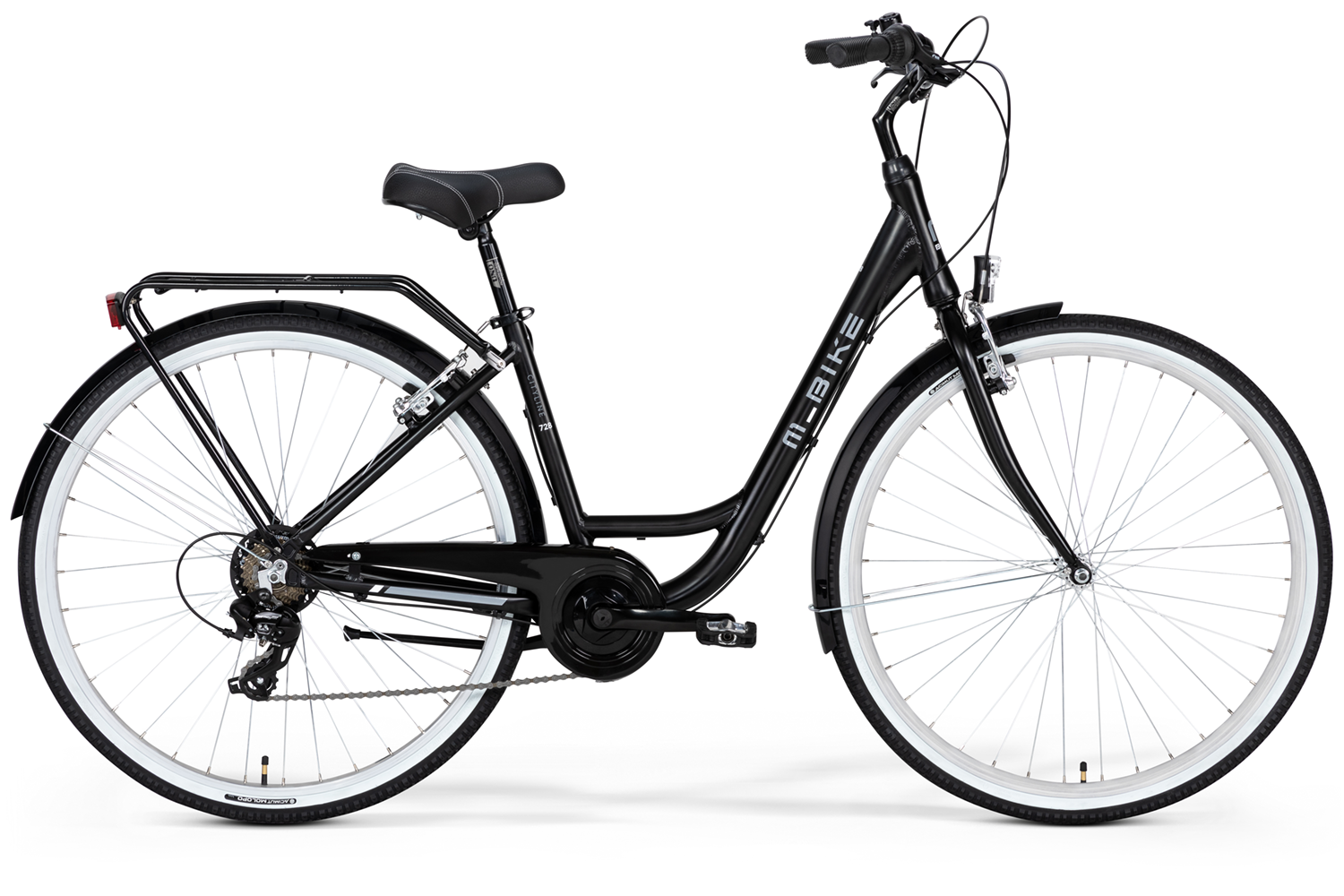 M-BIKE CITYLINE 728 selyem FEKETE