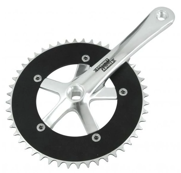Sturmey Archer FCT22 SingleSpeed/Fixie/Pálya 42T négyszögtengelyes hajtómű [ezüst, 42, 165 mm]