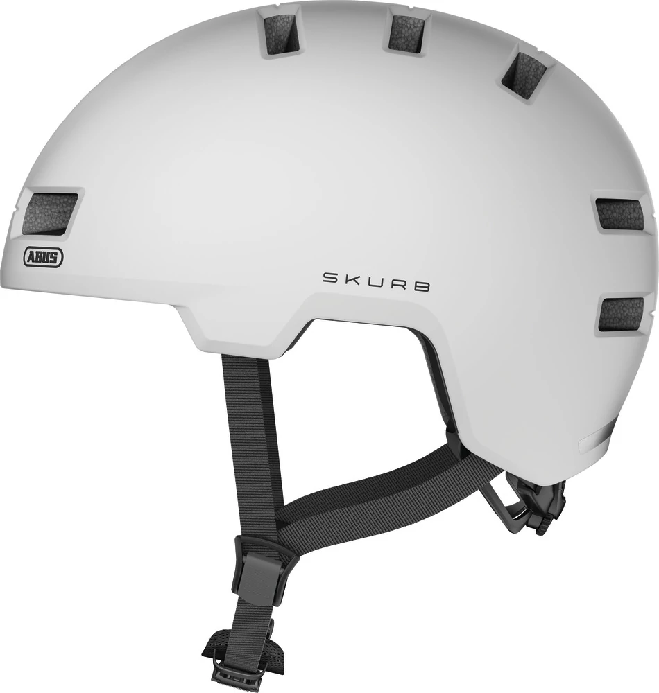 ABUS kerékpáros városi sisak Skurb, ABS, pearl white, M (55-59 cm)