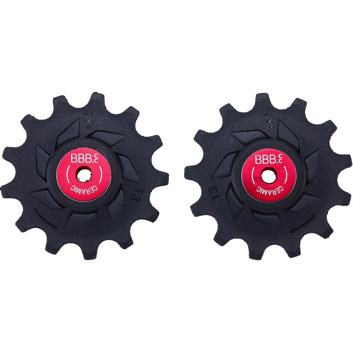 BBB Cycling kerékpáros váltógörgő BDP-19 RollerBoys Ceramic, kerámia, ipari csapágyak, 13T-13T, Shimano 12-sebességes MTB kompatibilis, fekete