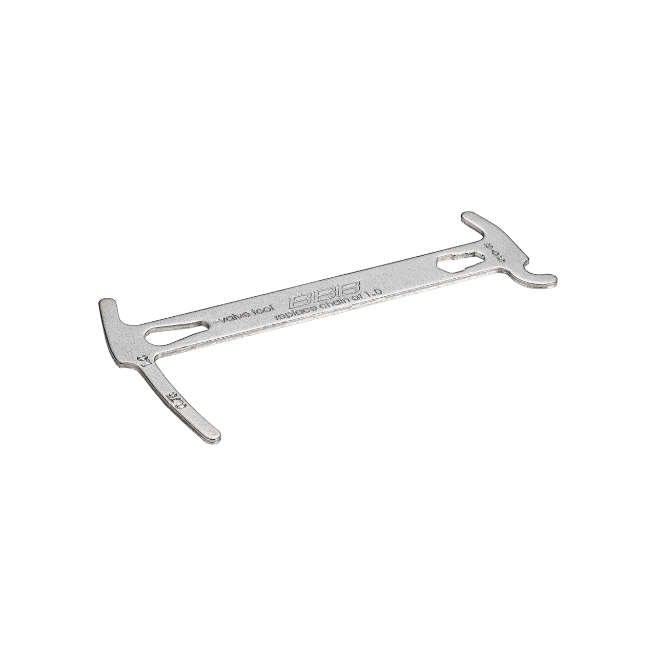 BBB Cycling kerékpáros szerszám - láncnyúlásmérő multiszerszám BTL-125 Chainchecker, szelep szerszámmal és 5/6/8mm-es csavarkulccsal