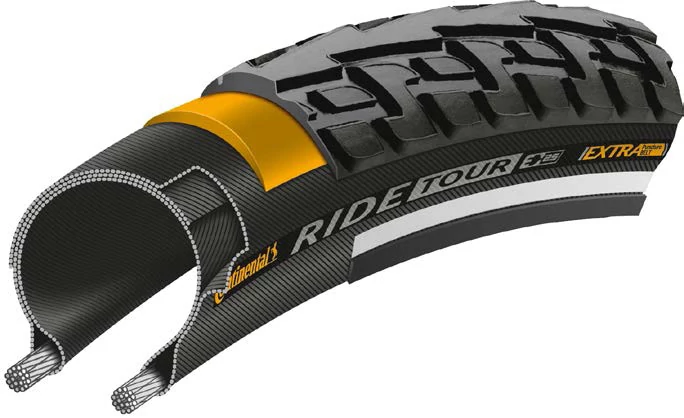 Continental kerékpáros külső gumi 42-622 RIDE Tour 28x1,60 fekete/fekete