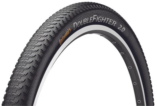 Continental MTB kerékpáros külső gumi 50-622 Double Fighter III 29x2,0 fekete/fekete, reflektoros