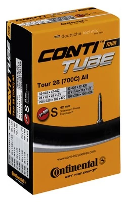 Continental kerékpáros belső gumi 28/32-559/597 Tour 26 slim S42 dobozos