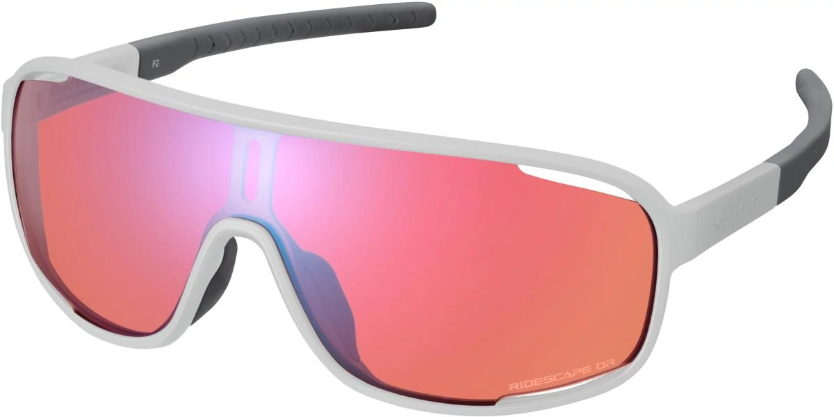SZEMÜVEG SHIMANO TECHNIUM VILÁGOS SZÜRKE / LENCSE: RIDESCAPE OFF-ROAD