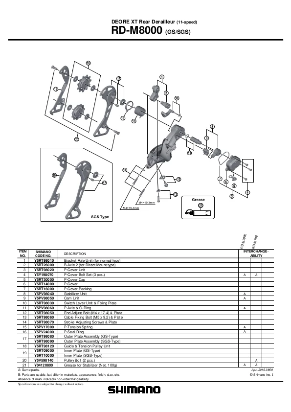 VÁLTÓ H XT GS 11-ES DIRECT MOUNT SHADOW+